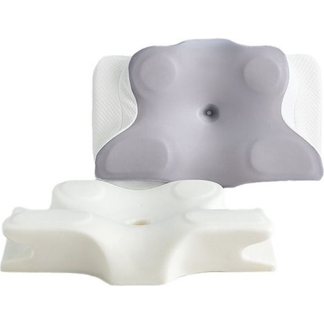 Oreiller Cervical Mémoire de Forme, Technologie Rafraîchissante, pour Dormeurs de Côté, de Dos et sur Le Ventre (1/5)