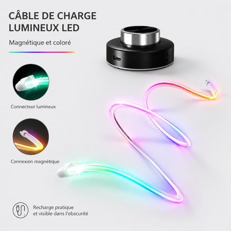 Bandeau néon LED RGBIC silicone 3,8 m avec adaptateur 12V prise US 3.8 12v réf 1859 40 × 17 × 9 cm 1,5 kg – Livraison gratuite