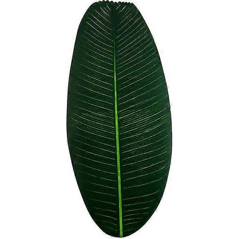 Nouveauté 2023 : Set de table tendance avec feuillage tropical artificiel et feuilles de bananier, idéal pour une fête à la maison sur le thème de la plage. (1/5)
