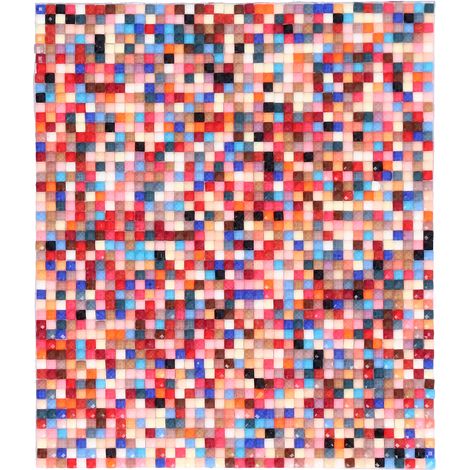 1:12 Miniature Maison de Poupée Papier Peint Autocollant Mosaïque Carrelage Décoration Accessoires (Coloré) (1/5)