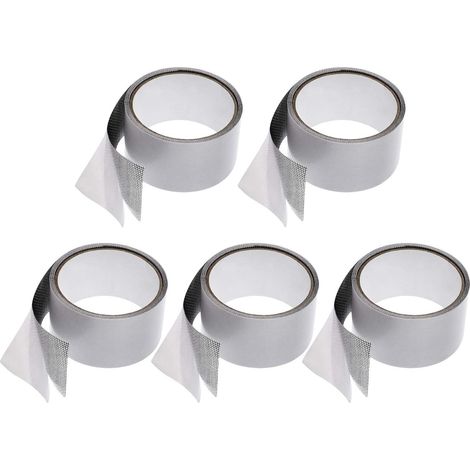 Rapièce de Réparation pour Moustiquaire 5 Pièces de Moustiquaire de Remplacement en Toile Pièces de Réparation Adhésif pour Maison Terrasse Véranda Intérieur Extérieur Salon Chambre (1/5)