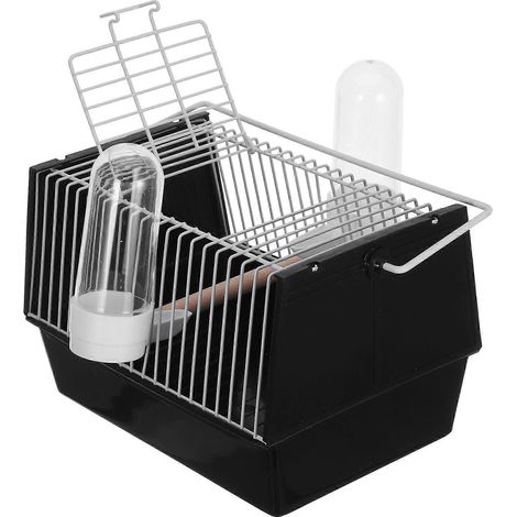Cage à oiseaux portable (1 pièce) pour perroquet, cage de transport pour oiseaux de promenade, cage de transport à main (1/5)