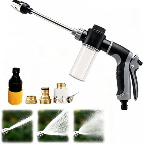 Pistolet à haute pression, Nettoyeur haute pression pour tuyau de jardin avec buses réglables (1/5)