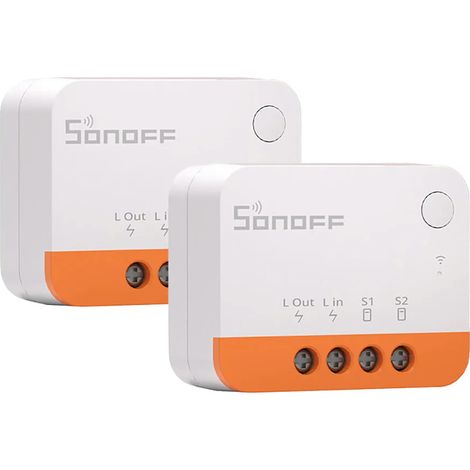 Interrupteur intelligent Zigbee 2 pack – Aucun fil neutre requis – Compatible avec Alexa et Google Home – Pour ampoules basse puissance – Sonoff (1/5)