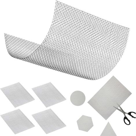 Grille Métallique Anti Insecte,Acier Inoxydable Grillage,Grille Métallique,Maille en Acier Grillage,Grillage Métallique en Acier Inoxydable,Grillage Anti Rongeur pour Empêcher Souris Insectes (1/5)