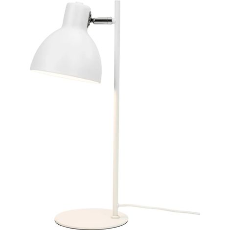 [NEUWERTIG] B-Ware Dyberg Larsen Tischlampe Tischleuchte Skagen Metall Weiß 50 Cm E27 Led