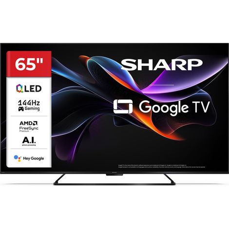 Sharp TV QLED 4K 65" 65HR7265E Google TV 144Hz Dolby Vision IQ Dolby Atmos