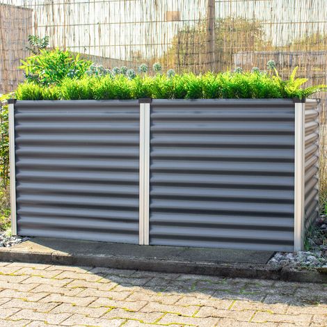Vitavia Hochbeet "Linus 858", granit/ alu eloxiert, 188 x 96 x 86 cm (L x B x H) (1/5)