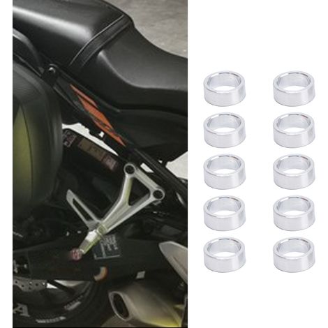 10 Pièces Entretoises Rondes en Alliage d'Aluminium Diamètre 10mm Épaisseur 4mm pour Support