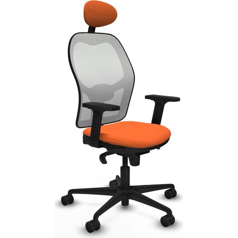 Sedia Ufficio con Poggiatesta Piqueras y Crespo 2D036N1 Arancio (1/5)