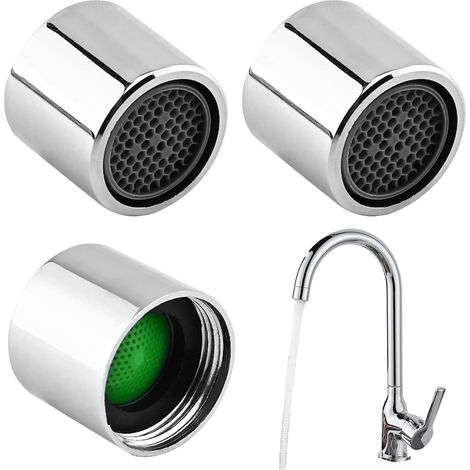 3 pièces filetage d'aérateur de robinet 18mm (1/5)