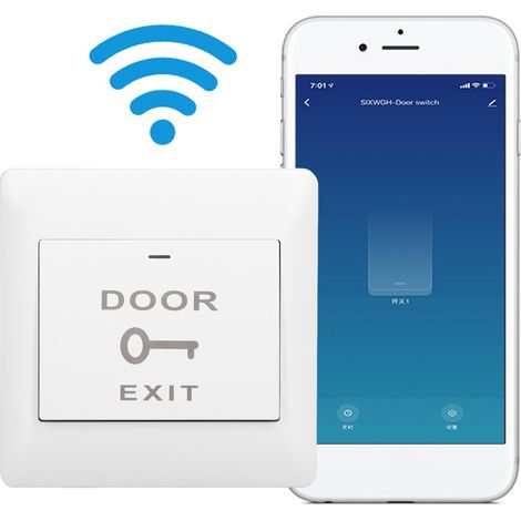 Tuya Smart Access Control Panel mit automatischer Rücksetztaste, Fernsteuerung der Türöffnung per App (12V) (1/5)