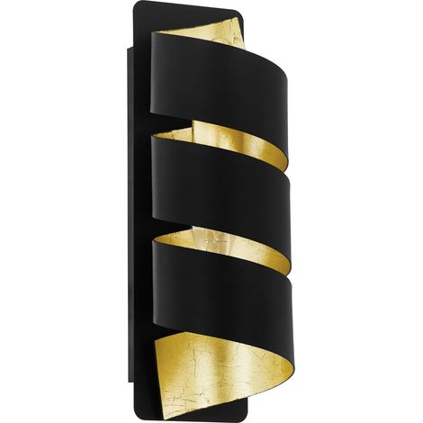 Eglo Wandleuchte Elizondo E14 schwarz / gold Wandleuchten (1/3)