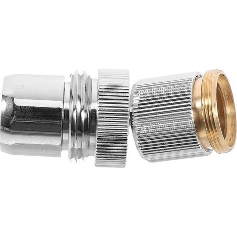 Adaptateur de tuyau pivotant à 360° doré pour évier et tuyau d'arrosage (lot de 4) (1/5)