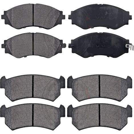 KIT PASTIGLIE FRENO ANTERIORI E POSTERIORI compatibile con CHEVROLET NUBIRA / PASTIGLIE FRENANTI AUTO OEM FDB1905,FDB1889 FDB4295 / SOSTITUZIONE DIRETTA / BASSA POLVERE / SILENZIOSO
