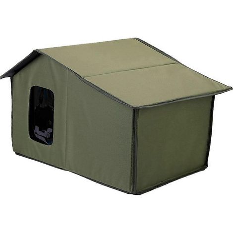 Haustierunterkunft, faltbares und warmes Katzenhaus für draußen, Katzenbett, Katzen- und Hundeunterkunft, wetterfeste Höhle zum Warmhalten. (1/5)