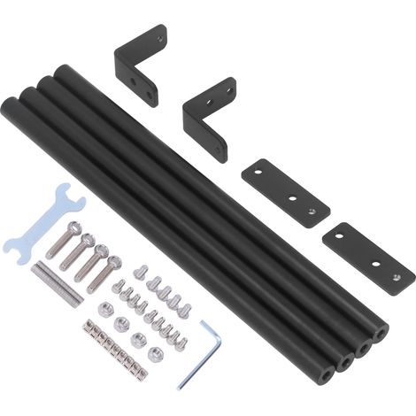 Kit de tige de support en alliage d'aluminium S4, tige de liaison métallique avec connecteur, accessoires pour imprimante 3D (1/5)