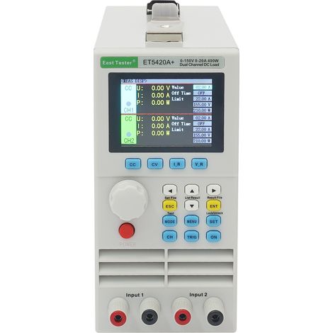 400W 0-150V 0-40A DC Programmierbare elektronische Last Einkanal einstellbar mit sekundärer Überhitzungsschutzfunktion für Ladegerät(EU Plug 220V)
