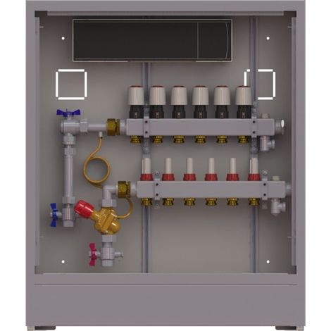 Station UnoFloor Basic 6L 6 HK, links mit WMZ-Set, 230V (1/2)