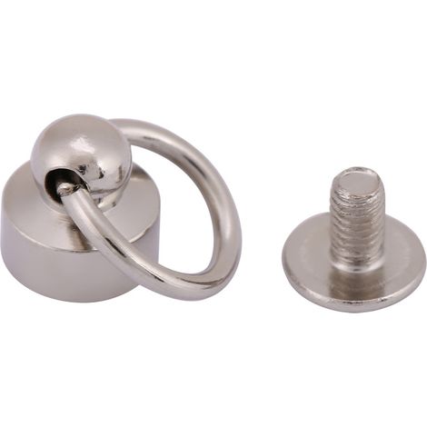 20pcs Rivets à clouer DIY Cuir Artisanat Sac à main Housse Téléphone Chaîne Sac Vis 8mm Lot Argenté (1/5)