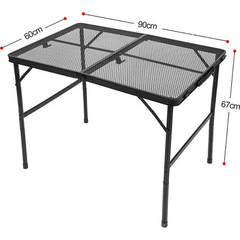 Table pliante de Camping, Portable, pique-nique en plein air, bureau à hauteur réglable (1/5)