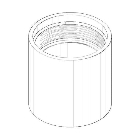 DO Luftsprudlerhülse ERSATZTEILE 092301028 D 20 x 20 mm Chrom