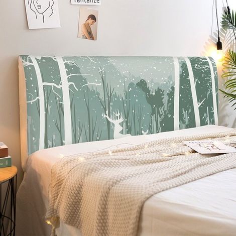 Copritestiera XL per testiere di altezza compresa tra 50 e 65 cm, lunghezza 190 cm e spessore inferiore a 30 cm. Copritestiera antipolvere. (1/5)