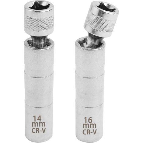 Magnetischer Zündkerzenschlüssel, 14 mm/16 mm, 3/8 Zoll Zündkerzenschlüssel, magnetischer Zündkerzenstecker, Zündkerzenausbauwerkzeug, für Reparatur und Wartung (1/5)