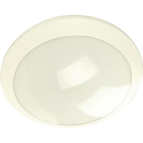 Plafoniera led in policarbonato 15w ip65 colore bianco iolume io62405bn