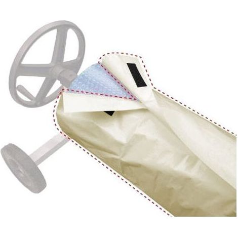 Couverture Enrouleur Piscine En Tissu Imperméable, Housse De Protection Solaire tanche Couverture De Protection Enrouleur Pare-Soleil, Anti-Poussière, Pour Jardin Extérieur——550×96cm (1/5)