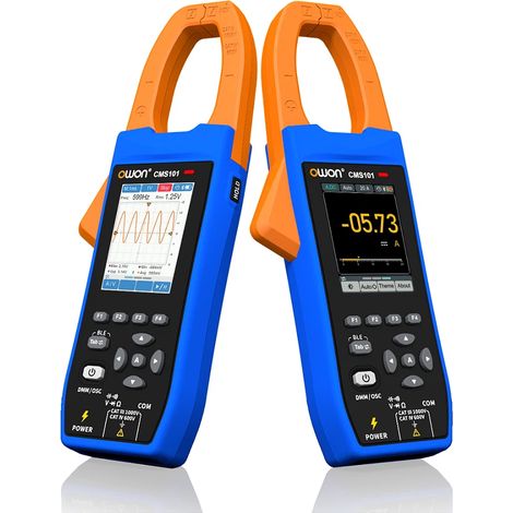 Pince ampèremétrique, testeur de tension AC/DC 1000 V, testeur de courant 1000 A, multimètre 3 en 1 avec oscilloscope 1 MHz et écran LCD IPS de 2,8 pouces. (1/5)