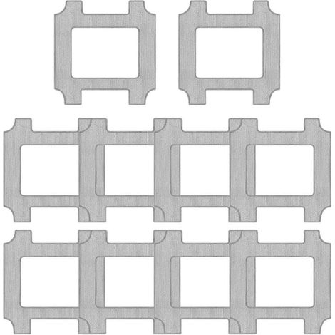 Wischmopp-Pads für Lubluelu CH00, CH01, CHYW201, CHYW200 Fensterreinigungsroboter, Mikrofaser, wiederverwendbar, waschbare Reinigungstücher (1/5)