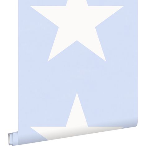 papier peint étoiles bleu ciel bébé - ESTAhome (1/5)