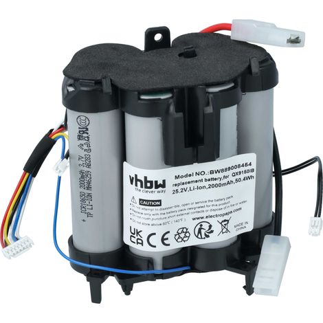 vhbw Batería reemplaza AEG 4055542544, 4055478301, PANGU 7C-C, 140231463013, 40 55 54-2544 para aspiradora (2000 mAh, 25,2 V, Li-Ion) (1/4)