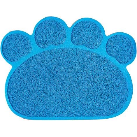 Katzenstreumatte, strapazierfähiges PVC, rutschfeste Unterseite, blau, für Zuhause (1/5)