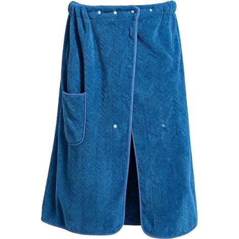 Serviette de Sauna Couverture Absorbante à Poche Douce et Grande Taille  Jupe Serviette Homme Pour voyage plage vacances piscines sauna spa bain vestiaires gyms dortoir université (1/5)