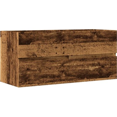 vidaXL Mobile Lavabo Legno Antico 100x38,5x45 cm in Legno Multistrato