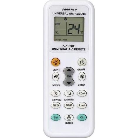 Télécommande universelle 1000 en 1 sans fil, télécommande numérique avec écran LCD pour appareils domestiques, compatible multi-marques, modèle K-1028E (1/4)