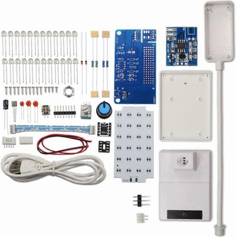 Kit de lampe de table LED NE555 à intensité variable, circuit PWM, kit électronique à souder soi-même avec interrupteur et potentiomètre. (1/5)