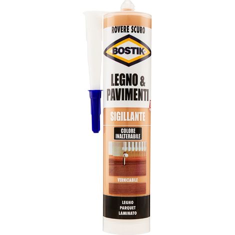SILICONE ACRILICO LEGNO PAVIMENTI BOSTIK ROVERE SCURO ML 300 (1/4)