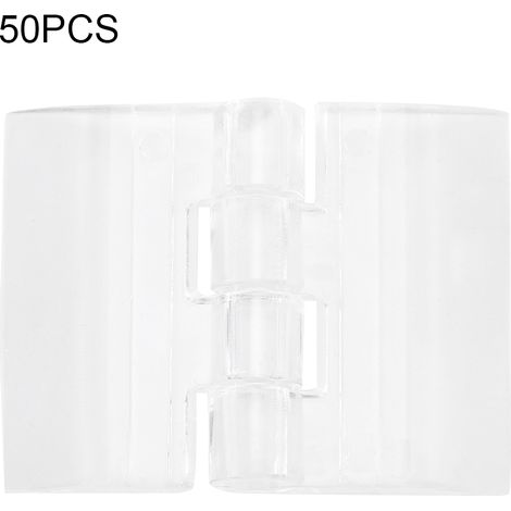50 charnières pliantes transparentes en acrylique, accessoires pour charnières durables (1/5)