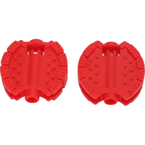 2 Pièces Pédales Vélo Enfant en Plastique Rouge pour Poussette et Tricycle - Accessoires Roue Avant