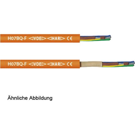 HELU KABEL H07BQ-F 7G1,5mm² Geräteanschlussleitung AD 12,2mm - 15,1mm Nennspannung Uo/U 450V/750V - 1 Meter