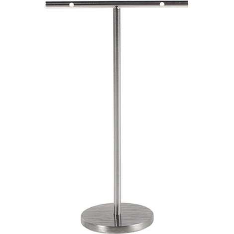 Présentoir à Bijoux en Métal Petit Format, Support de Bureau Stable pour Boucles D’oreilles et Clous D’oreilles, Rangement Organisé pour Tiroir, Finition Argentée, Maison