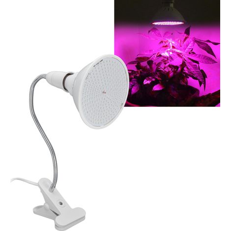 Bande lumineuse LED rotative à 360° de 260 LED pour plantes d'intérieur, avec pince de bureau (norme américaine) (1/5)