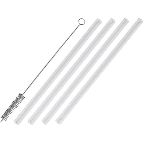 Glastrinkhalme CIAO 4er-Set 20 cm + Brste (1/4)
