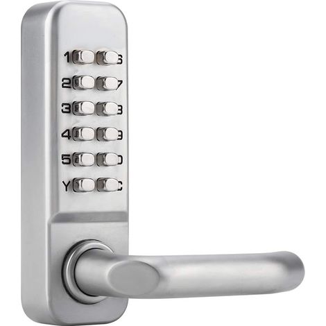 Waterproof Mechanical Code Lock, 1-11 Digit Code Combination Security Password Coded Lock Keyless Mechanical Combination Door Lock for Wooden Office Door