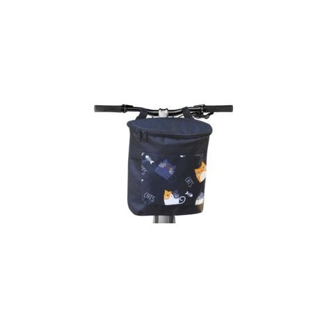 Panier Velo Enfant, Tissu Oxford Multifonctionnel Sacoche Guidon Velo pour Vélo, Sacoche de Vélo pour Enfants Étanche avec Fermeture Éclair, Véhicules Électriques (1/5)