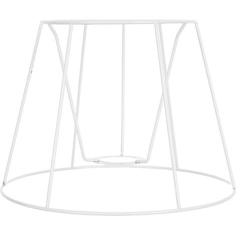 Cadre d'abat-jour E27 à faire soi-même : Cadre d'abat-jour en métal creux pour suspensions, lampes de table et lampadaires, décoration pour chambre, salon et salle à manger (1/4)