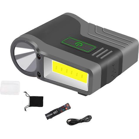 Wasserdichte 2024COB-LED-Stirnlampe mit Sensor, ideal zum Angeln, Laufen, Radfahren und Campen im Freien. (1/2)